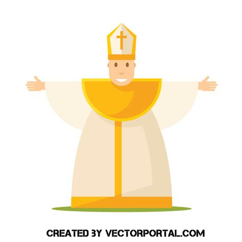 Catholic Pope Image Royalty Free Stock Svg Vector