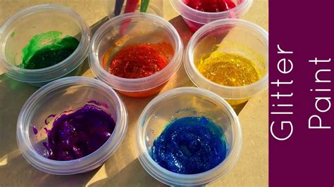 How To Make Glitter Paint For Preschool And Kindergarten Youtube