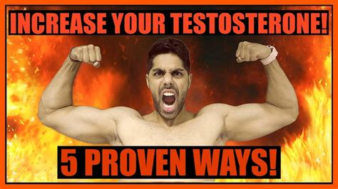 How To Increase Testosterone Naturally 5 Proven Ways Youtube