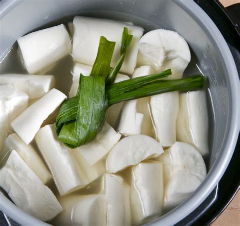 Indonesian Medan Food Glaced Cassava Ubi Rebus Gula