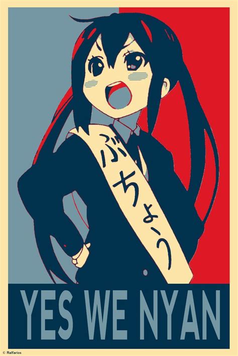 Azusa Nakano Yes We Nyan By Ralfarios Anime Characters Kawaii Anime