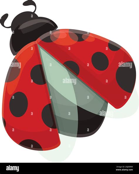 Flying Ladybug Icon Cartoon Vector Insect Ladybird Garden Beetle Stock Vector Image And Art Alamy