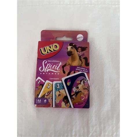 Mattel Toys Mattel Spirit Untamed Uno Dreamworks Matching Card Game