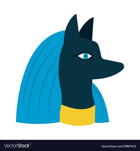 Anubis God Icon Royalty Free Vector Image Vectorstock