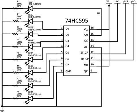 74hc595 Shift Register Pinout Features Circuit Datasheet 60 Off