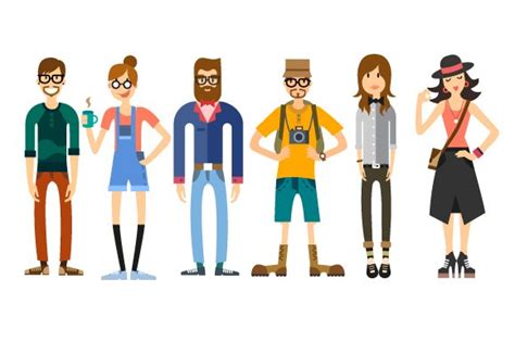 People Charactershipsters ~ Illustrations ~ Creative Market
