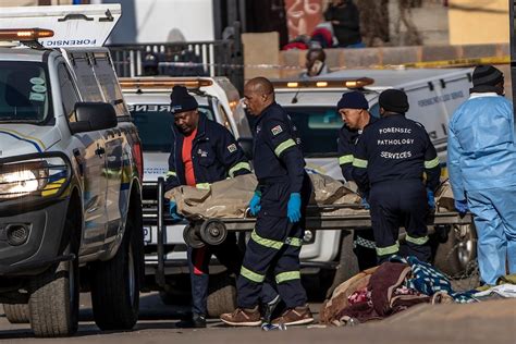 South African Police Say 19 Dead In Bar Shootings In Johannesburg And