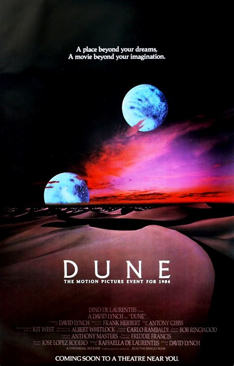 The Geeky Nerfherder Movie Poster Art Dune 1984