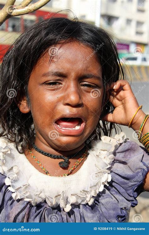 Indian Poor Children Crying