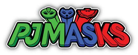 Pj Masks Cartoon Logo Sticker Bumper Decal Sizes Ebay