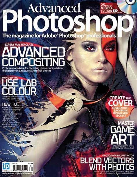 The Front Cover Of An Advanced Photoshop Magazine