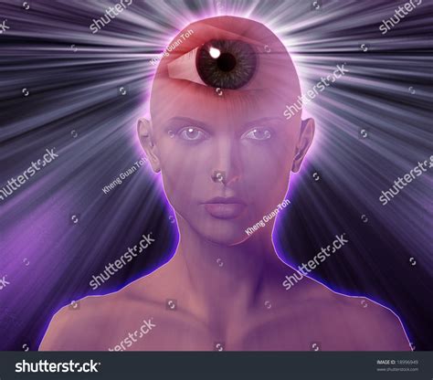 Woman Third Eye Psychic Supernatural Senses Stock Illustration 18996949