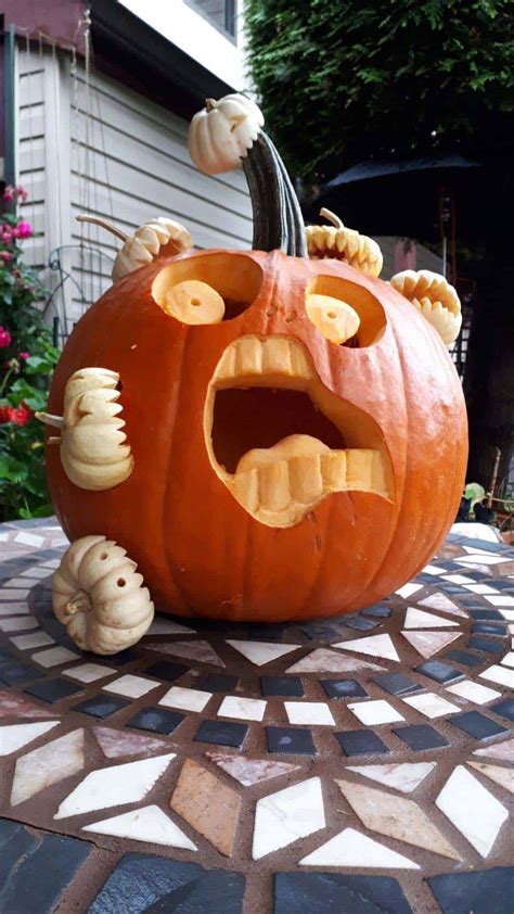 Stacked Pumpkin Carving Ideas Vlrengbr