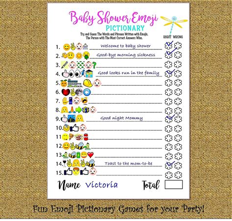 Baby Shower Emoji Game Free Emoji Pictionary Baby Shower Game Free Images