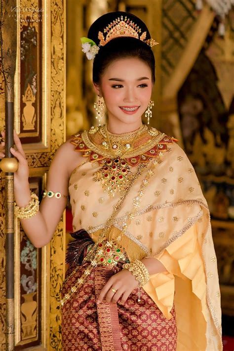 Thai Dress ชุดไทย Thailand Traditional Dresses Thai Clothes
