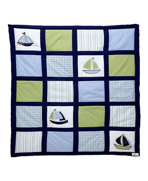 Premium quality fabrics and workmanship highlight this adorable design featuring blue whales in a nautical themed collection 5. Nautica Kids Zachary 7-Piece Crib Bedding Set & Reviews ...