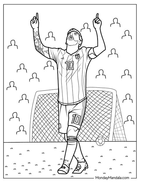 20 Lionel Messi Coloring Pages Free PDF Printables In 2023 Coloring