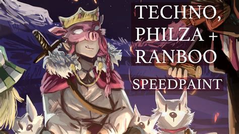 Speedpaint Technoblade Ph1lza Ranboo Dream Smp Youtube