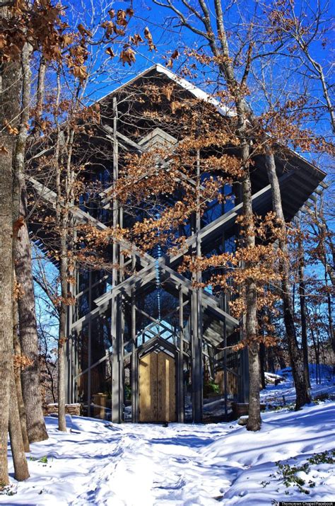 Arkansas Thorncrown Chapel Is The Glass Church In The Woods So Close