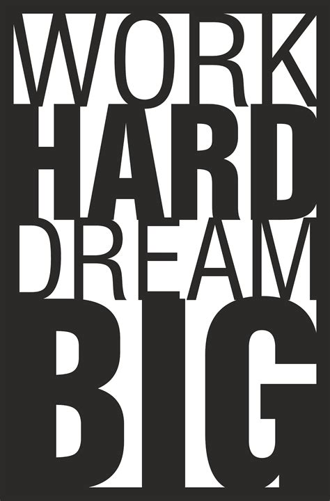 Work Hard Dream Big Cdr Dxf Ai Pdf Png T Shirt Design Etsy