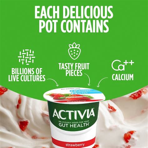 Activia Strawberry Fruit Yoghurt Ocado