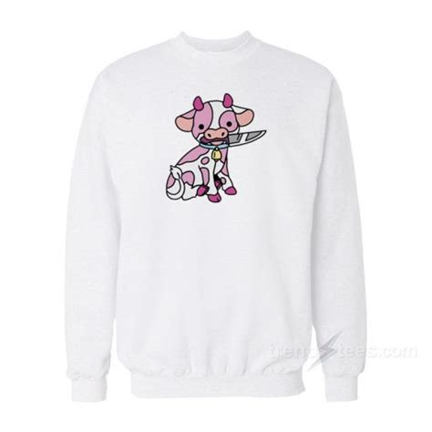 Pink Cow Knife Sweatshirt
