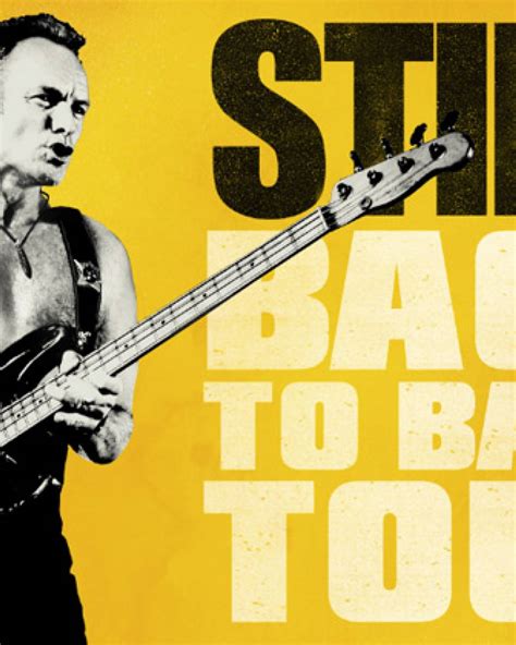 Sting Back To Bass Tour