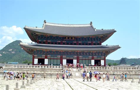 Throne Hall Of Gyeongbok Palace Seoul Korea 한국 역사