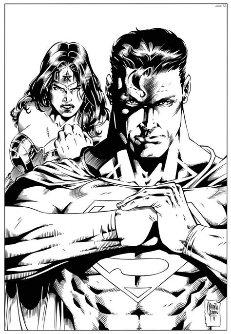Wonder Woman And Superman Inks Mabreu By Jdb Inks On Deviantart