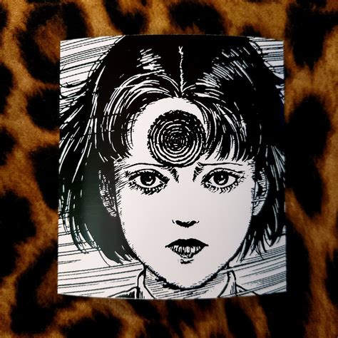 Uzumaki Vinyl Resin Sticker Junji Ito Japanese Horror Manga Etsy