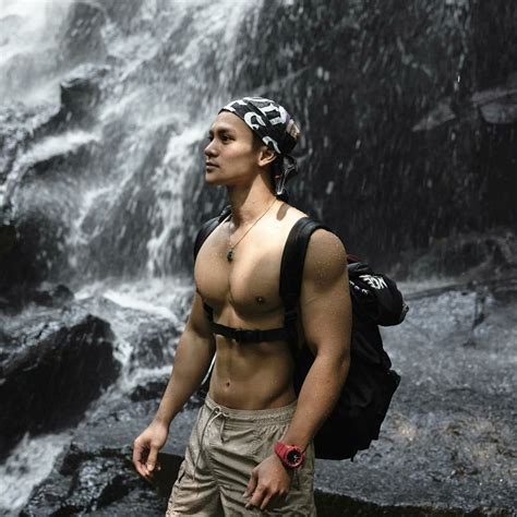 Mrvvip On Twitter Sebastian Teti Shirtless On Waterfall Trip