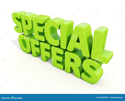 3d Special Offers Stock Illustration Illustration Of Performance