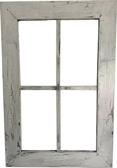 Essex Hand Crafted Wood Products Rustic Wood Window Frame Wall Décor