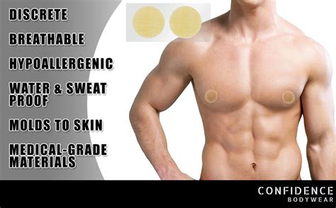confidence bodywear nipple cover for men chest binder alternative for