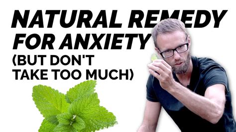 Natural Remedy For Anxiety Lemon Balm Melissa Officinalis Youtube
