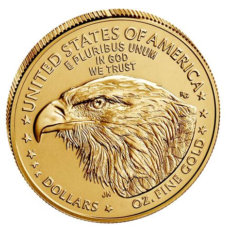 2021 American Gold Eagle 110 Oz Uncirculated Type 2 Golden Eagle Coins