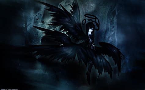 Awesome Dark Angel Anime Wallpapers Top Free Awesome Dark Angel Anime Backgrounds