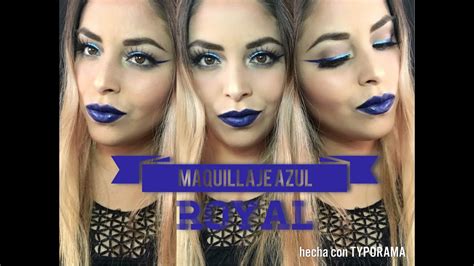 Maquillaje Azul Royal Con Prolux Youtube