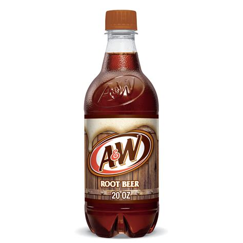 Aandw Root Beer Soda 20 Fl Oz Bottle