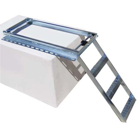 Heavy Duty Slide Out Step Ladder 3 Step Zinc Plated