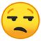 You may click images above to enlarge them and better understand unamused face emoji meaning. Unamused Face Emoji