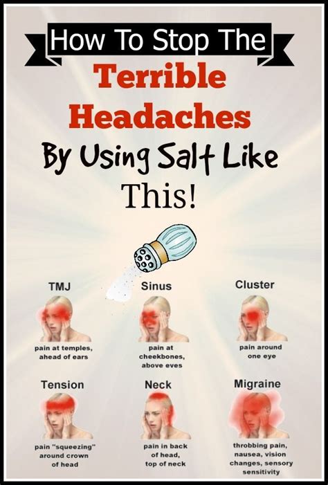 How To Stop The Terrible Headaches By Using Salt Like This