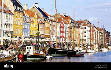 Nyhavn New Harbour In Copenhagen Denmark Stock Photo Alamy