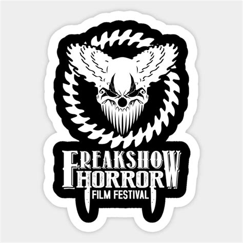 Official Freak Show Horror Logo White Freakshow Sticker TeePublic UK