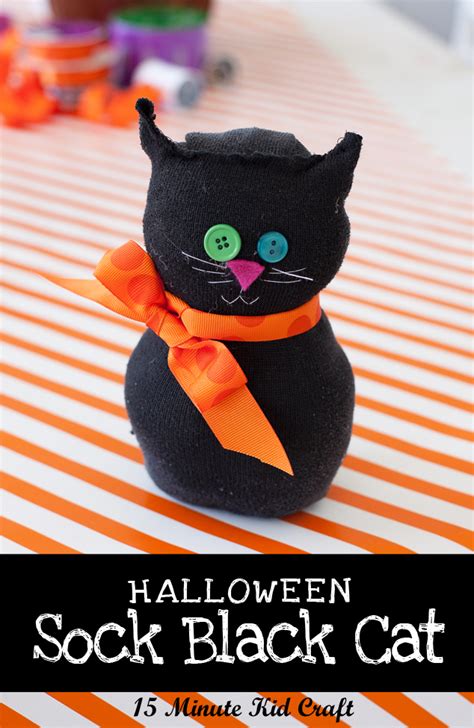 Kids onesie kigurumi pajamas chi's sweet home unisex light grey sleepwear mascot animal halloween costume onesie pajamas. Kids' 15 Minute Halloween Craft: Black Sock Cat - Frog ...