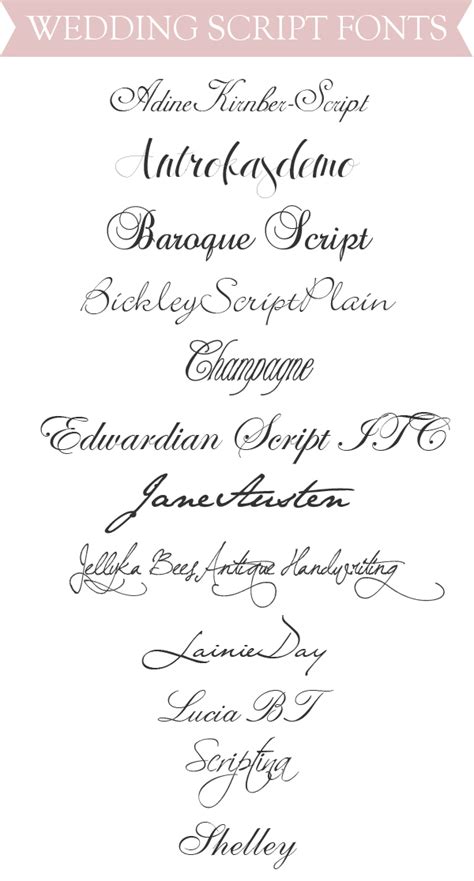 16 Cursive Fonts For Wedding Invitations Images Calligraphy Fonts