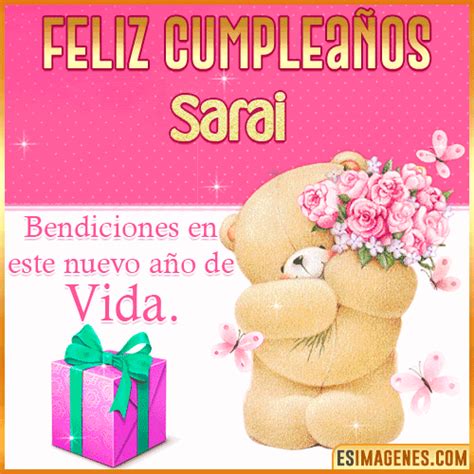 º‿º Feliz Cumpleaños Sarai ️ 32 Tarjetas Y 