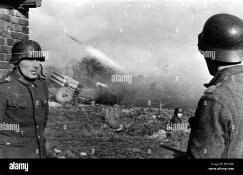 Nebelwerfer Smoke Mortar Battery In Action On The Western Front 1945