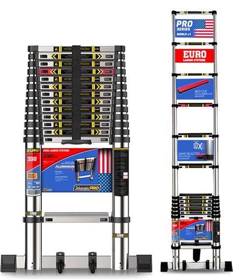 Euroladdersystems Pro Telescopic Ladder 38 Meter 13 Ft Stores At 3