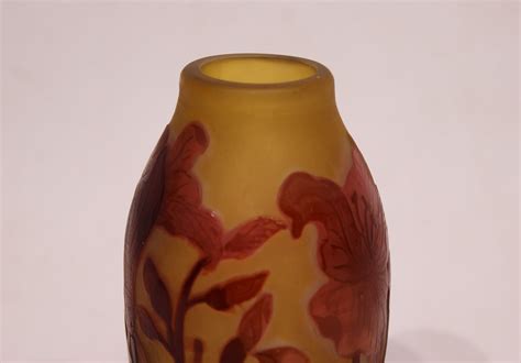 French Glass Vase By Emile Gallé 1900s For Sale At Pamono